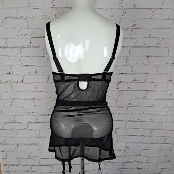 SOPHIE B Mesh Basque Lingerie - Picture 5 of 9